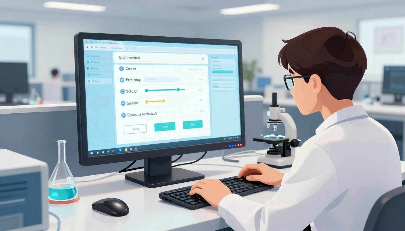 Teacher and student illustration