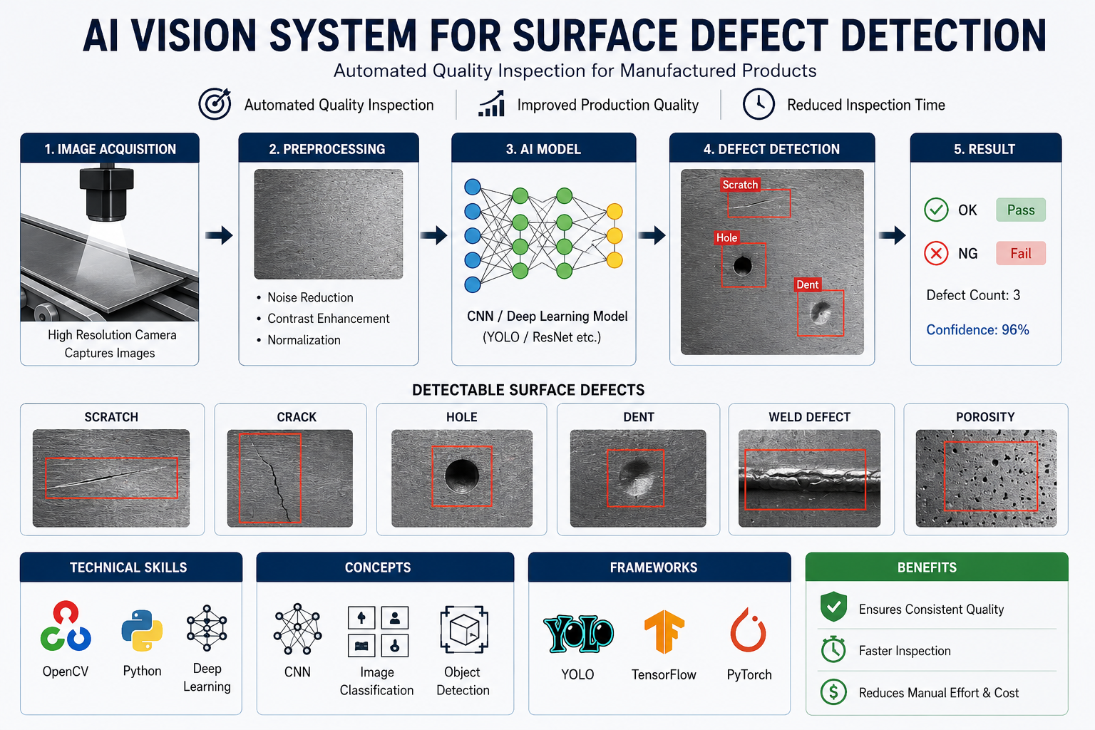 AI based Manufacturing Defect Detection